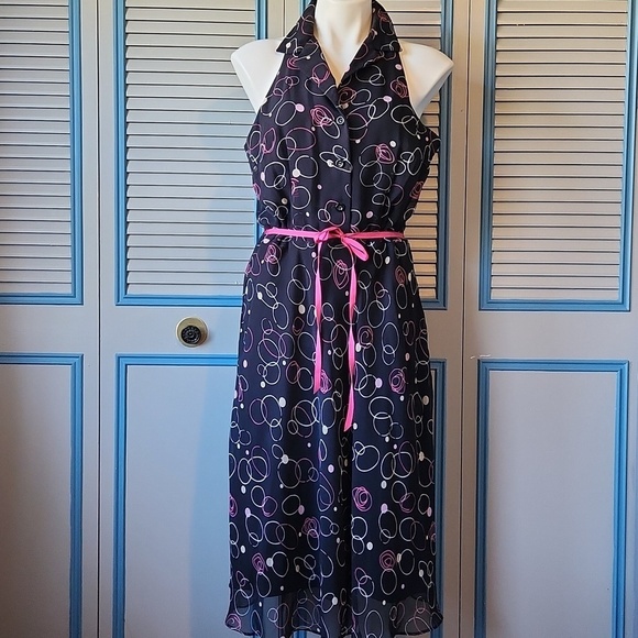 Scarlett Dresses & Skirts - Scarlett Black Sleeveless Dress with Pink Ribbon